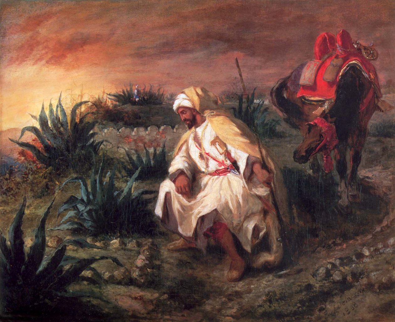 Der Araber am Grab von Ferdinand Victor Eugene Delacroix