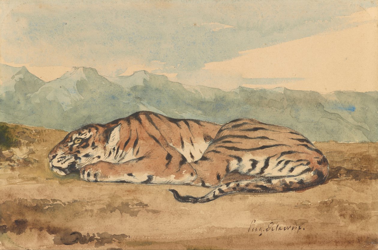 Königlicher Tiger von Ferdinand Victor Eugene Delacroix