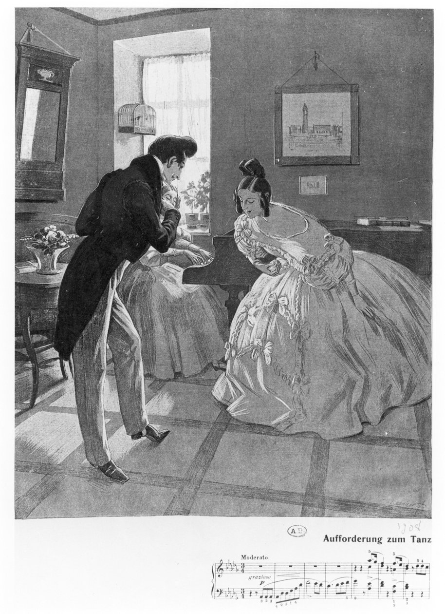 Eine Einladung zum Tanz, 1908 von Ferdinand von Reznicek