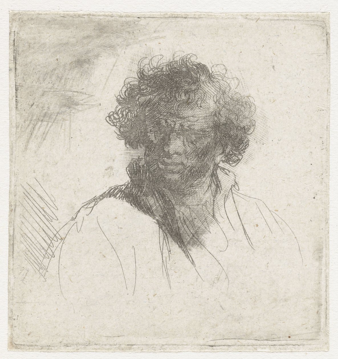 Büste eines Mannes mit verzerrtem Gesicht von Ferdinand Bol (possibly)