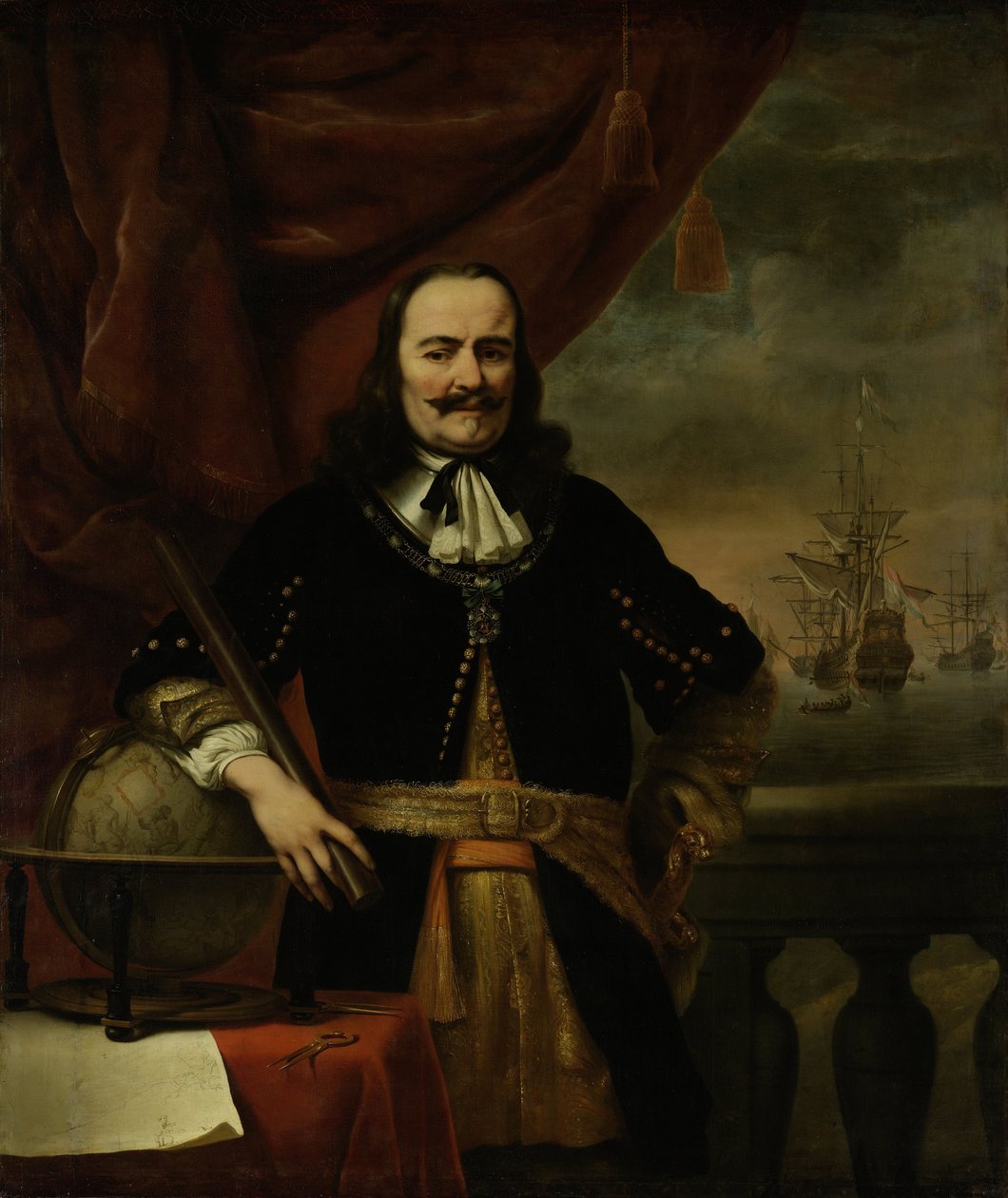 Michiel de Ruyter als Vizeadmiral von Ferdinand Bol