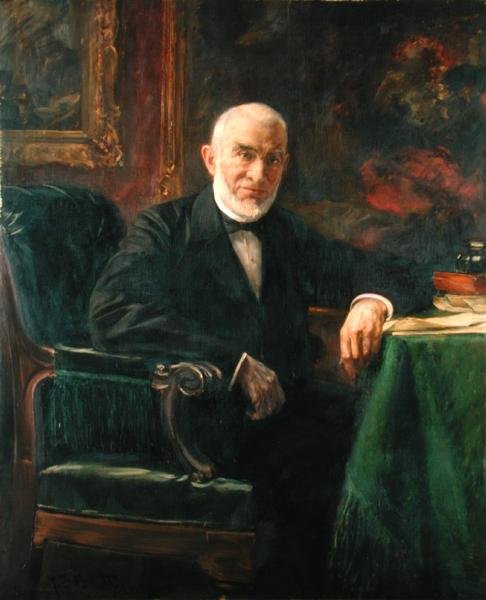 Senator Ferdinand Moring (1818-1900), 1898 von Ferdinand Brutt