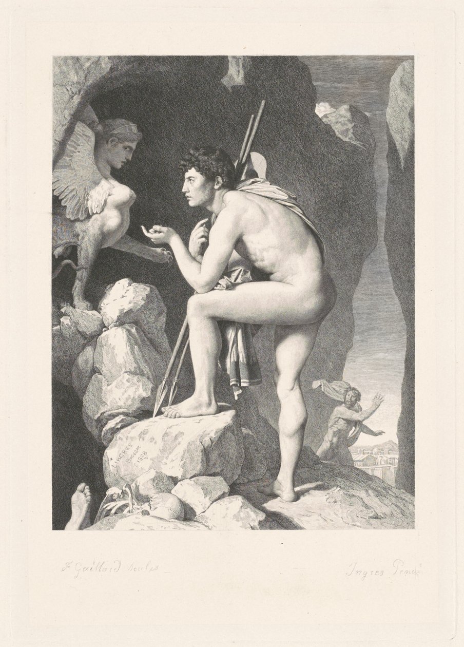 Ödipus von Ferdinand Gaillard, after Jean Auguste Dominique Ingres