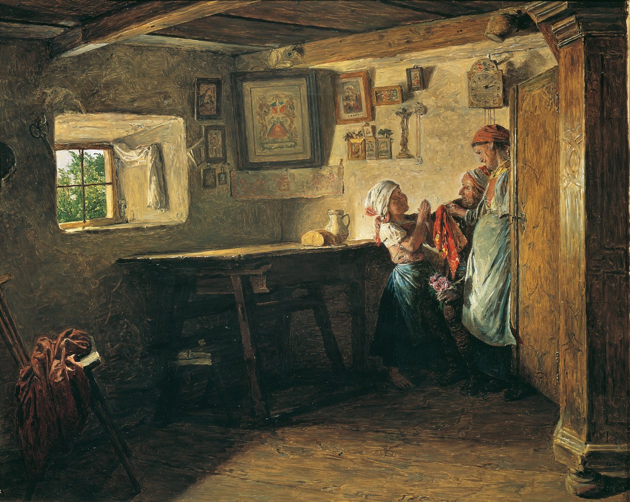 Der alte Kasten von Ferdinand Georg Waldmuller