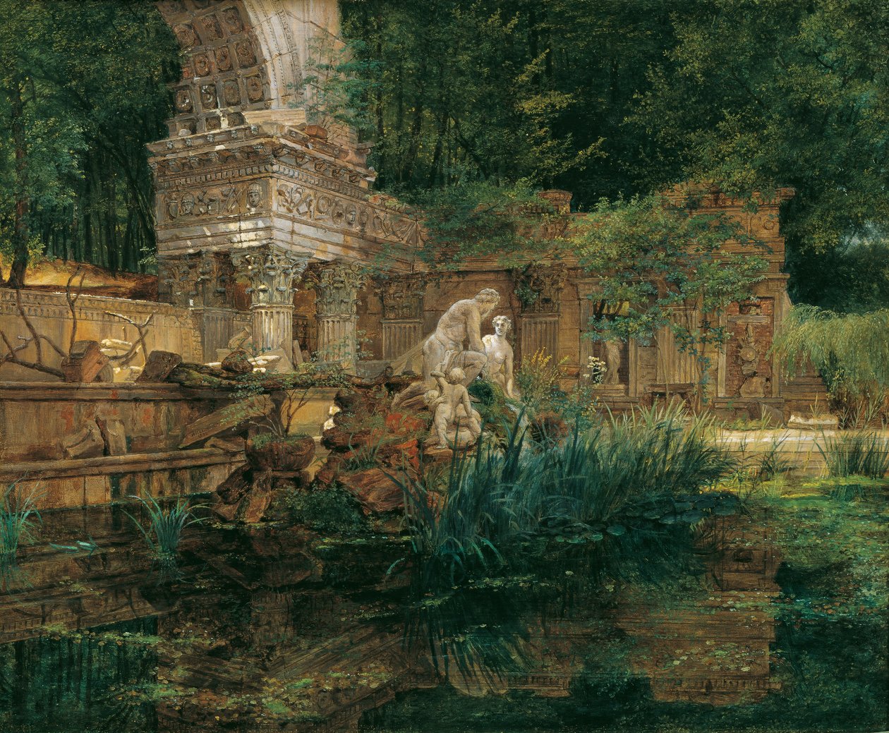 Die Römische Ruine in Schönbrunn von Ferdinand Georg Waldmuller