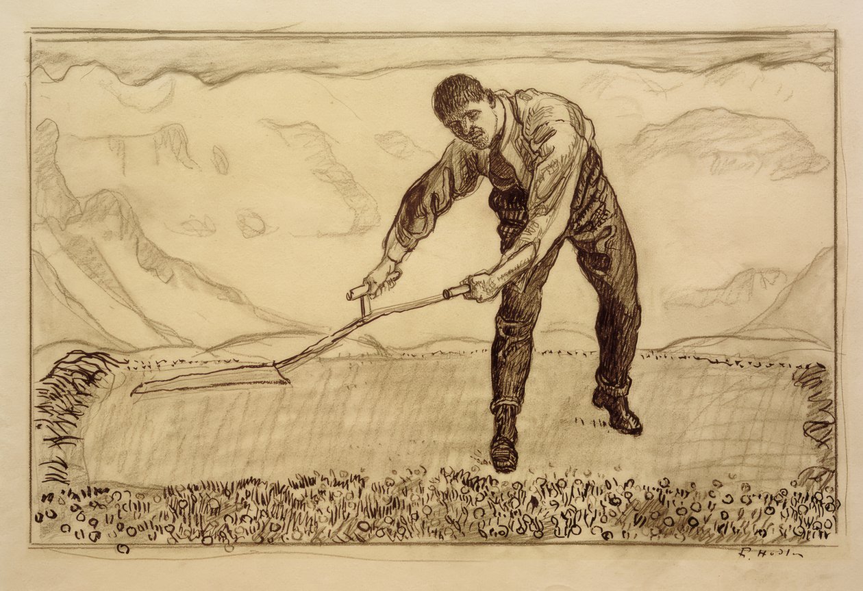 Mäher auf dem Felde von Ferdinand Hodler