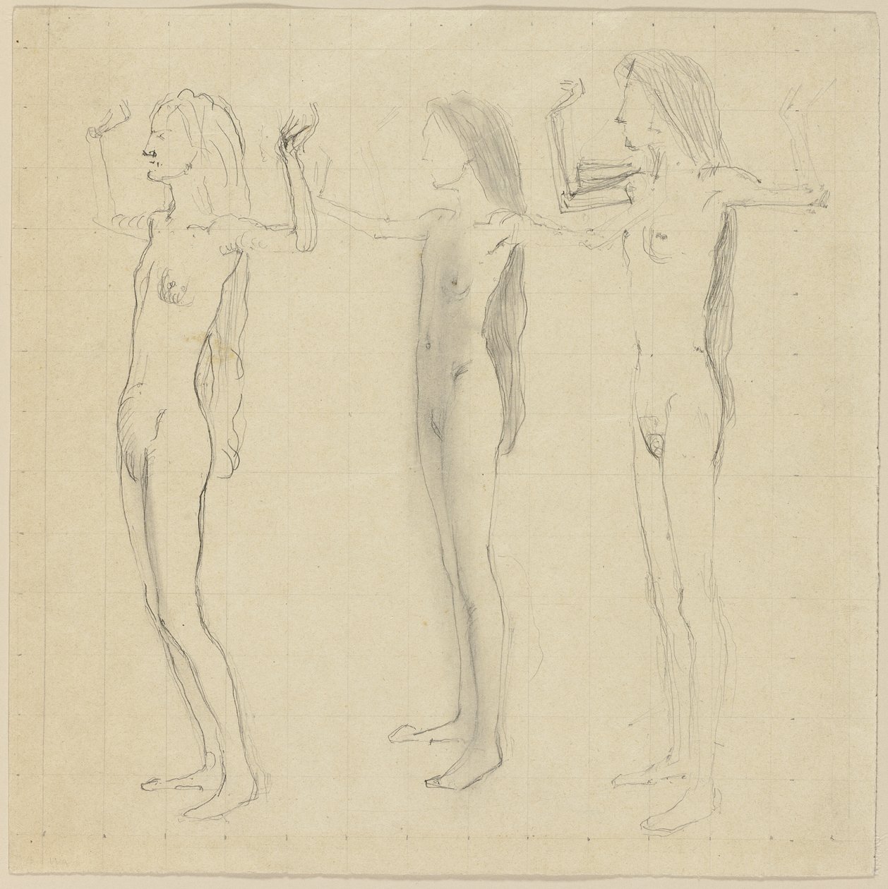 Studie für Tag (Wahrheit) von Ferdinand Hodler
