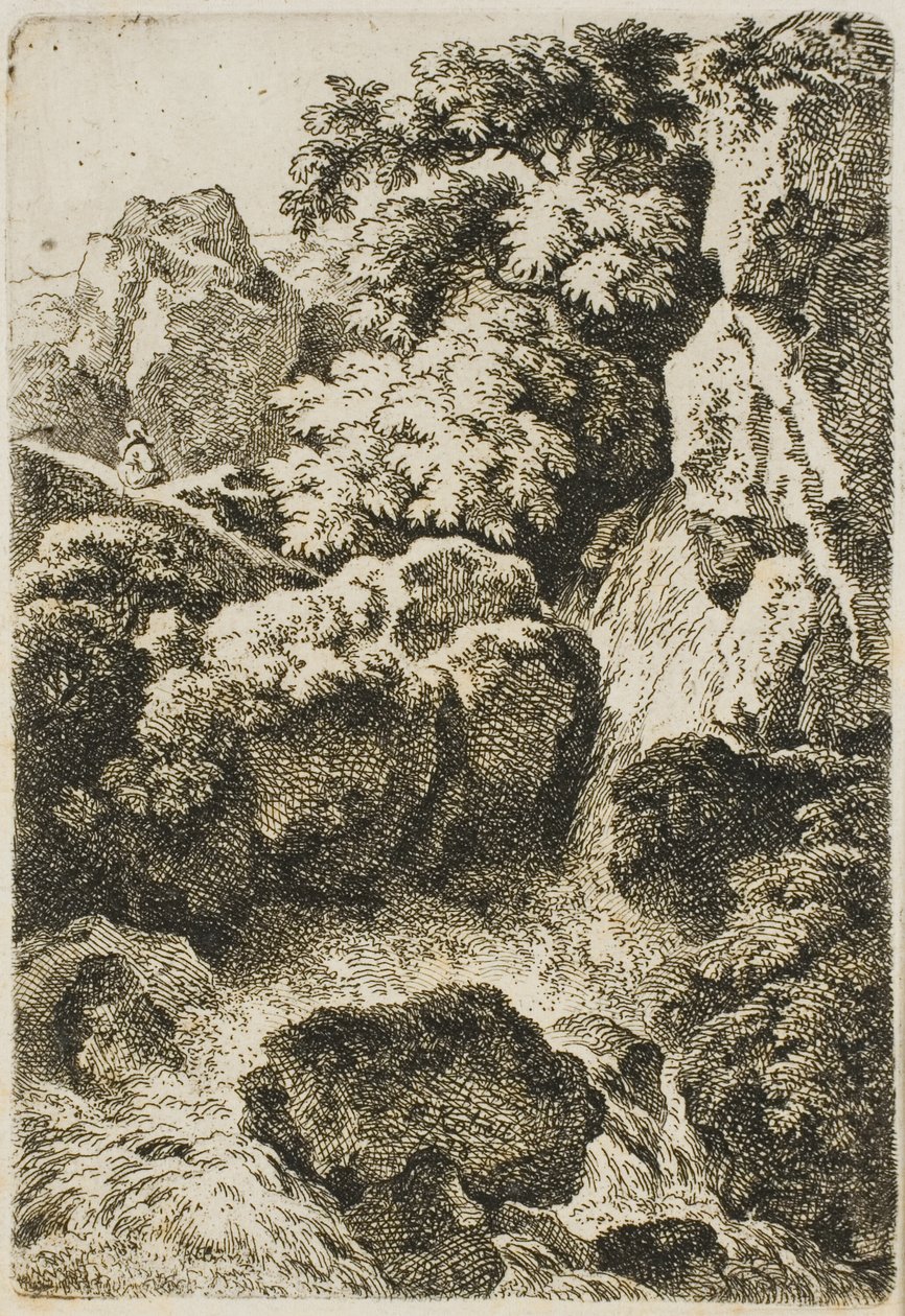 Wasserfall (Der Wasserfall) von Ferdinand Kobell