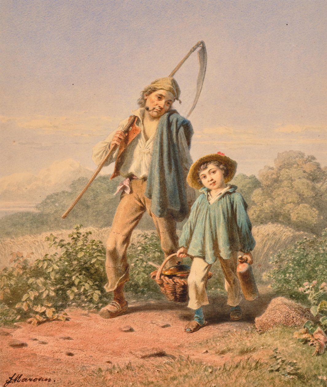 Ferdinand Mahron Weg zum Feld 1 von Ferdinand Marohn