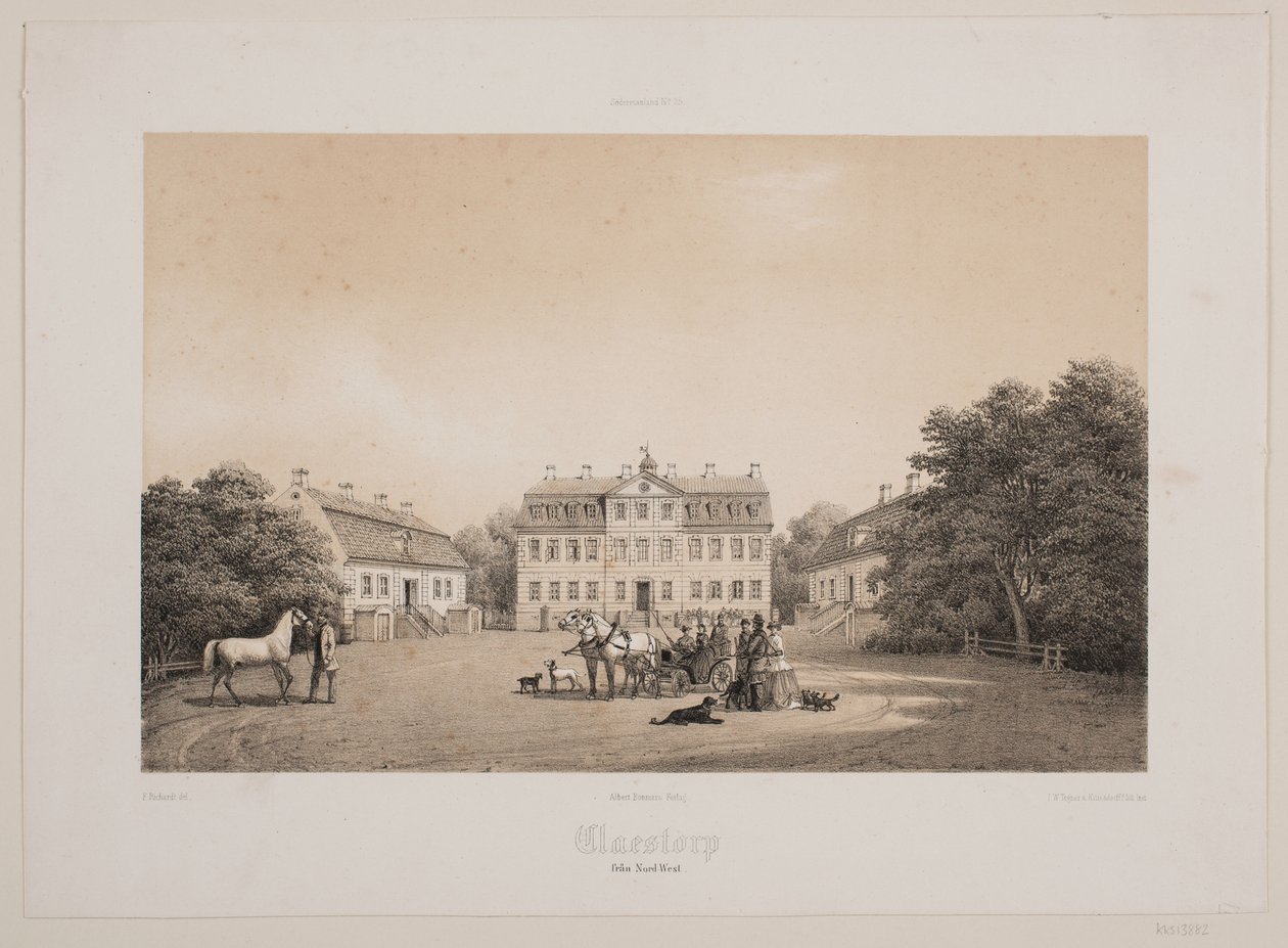 Claestorp von Nordwesten von Ferdinand Richardt
