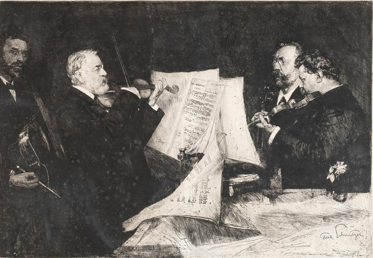 Das Joachim-Quartett von Ferdinand Schmutzer