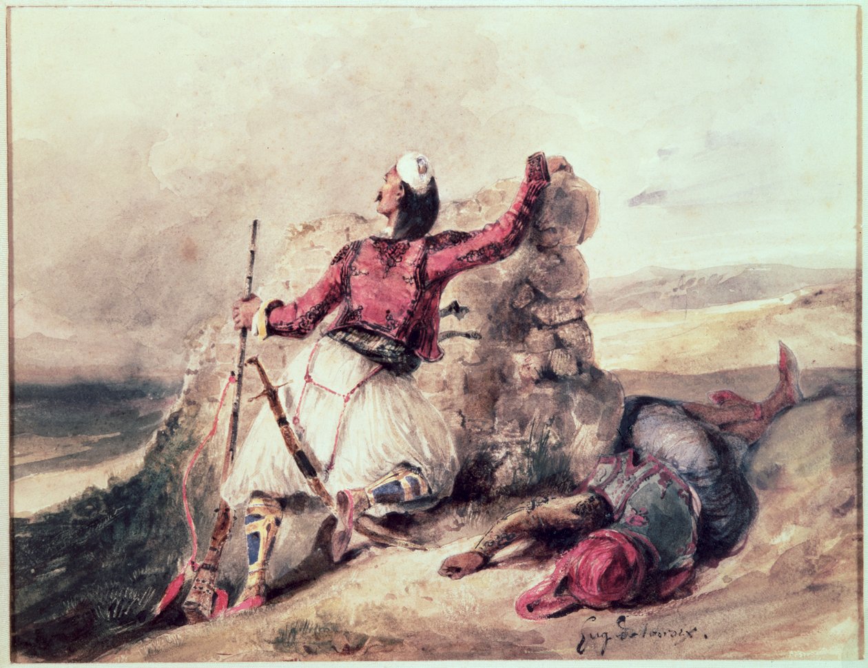 Griechen unter Belagerung von Ferdinand Victor Eugene Delacroix