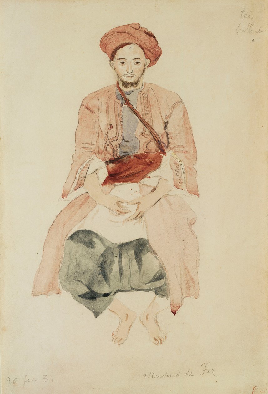 Händler von Fès, ca. 1832 von Ferdinand Victor Eugene Delacroix