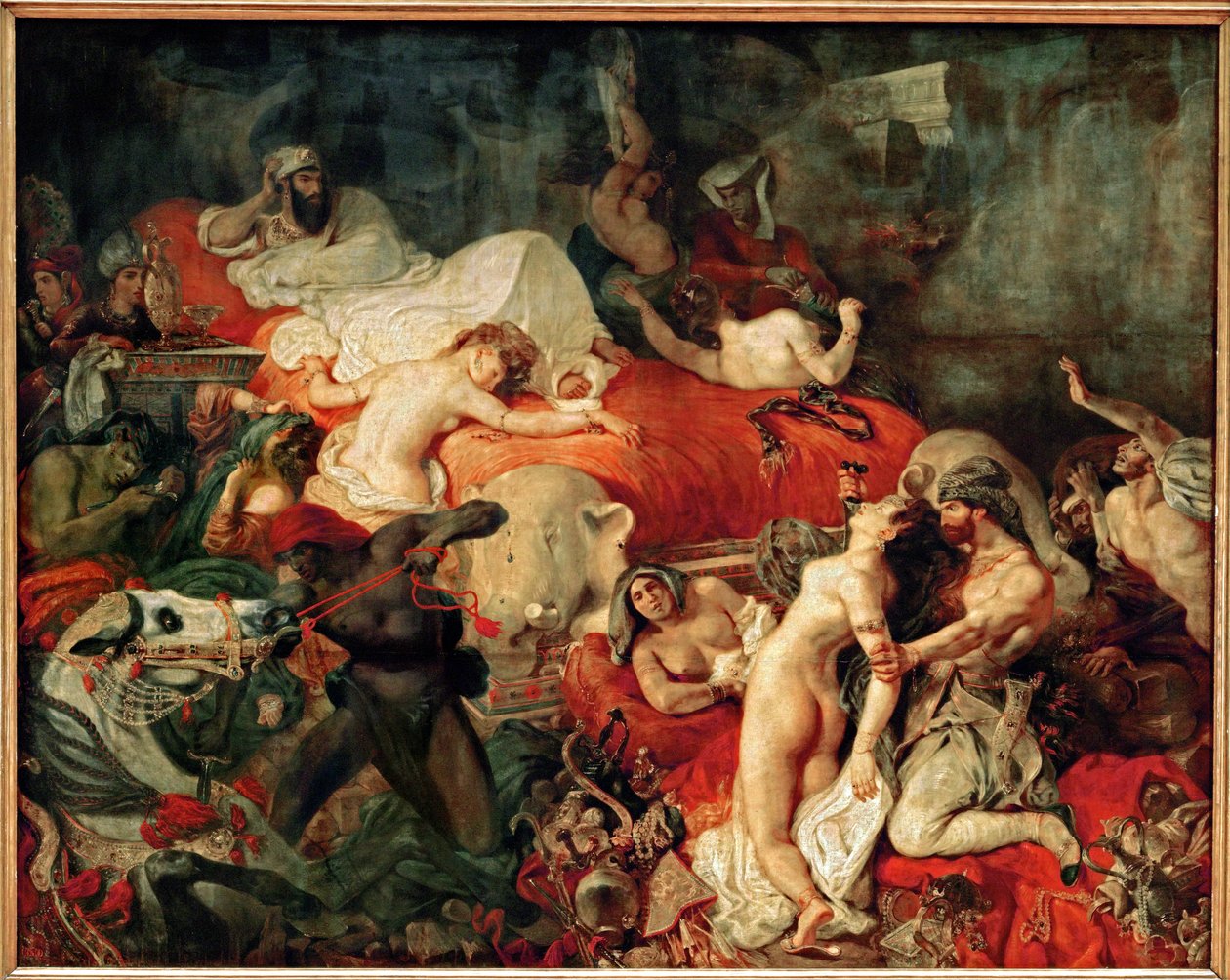 Der Tod von Sardanapal von Ferdinand Victor Eugene Delacroix