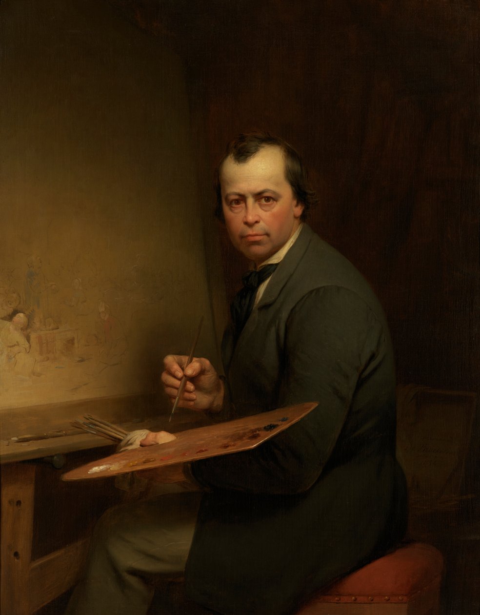 Selbstporträt von Ferdinand de Braekeleer