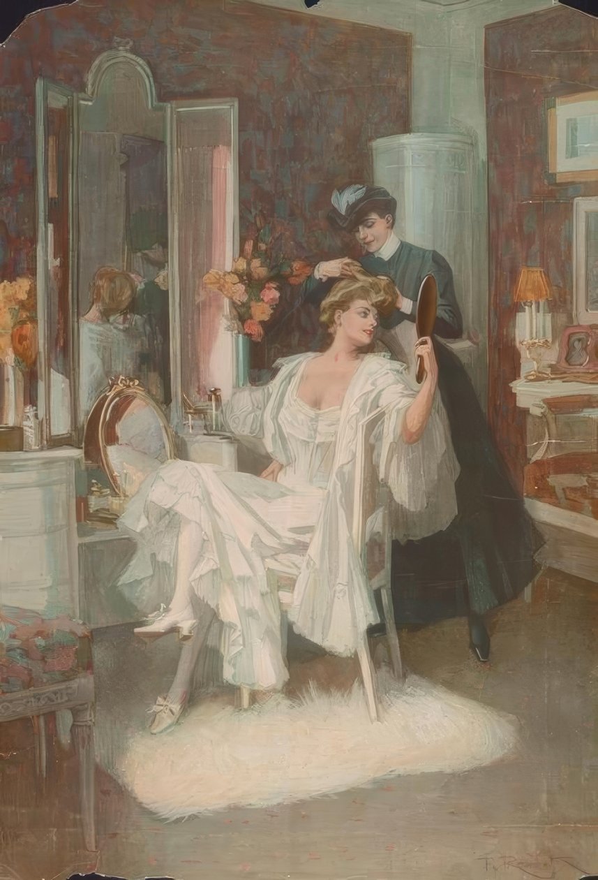 Bei der Toilette von Ferdinand von Reznicek