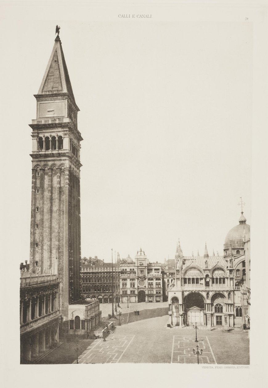 Campanile der Markusbasilika von Ferdinando Ongania