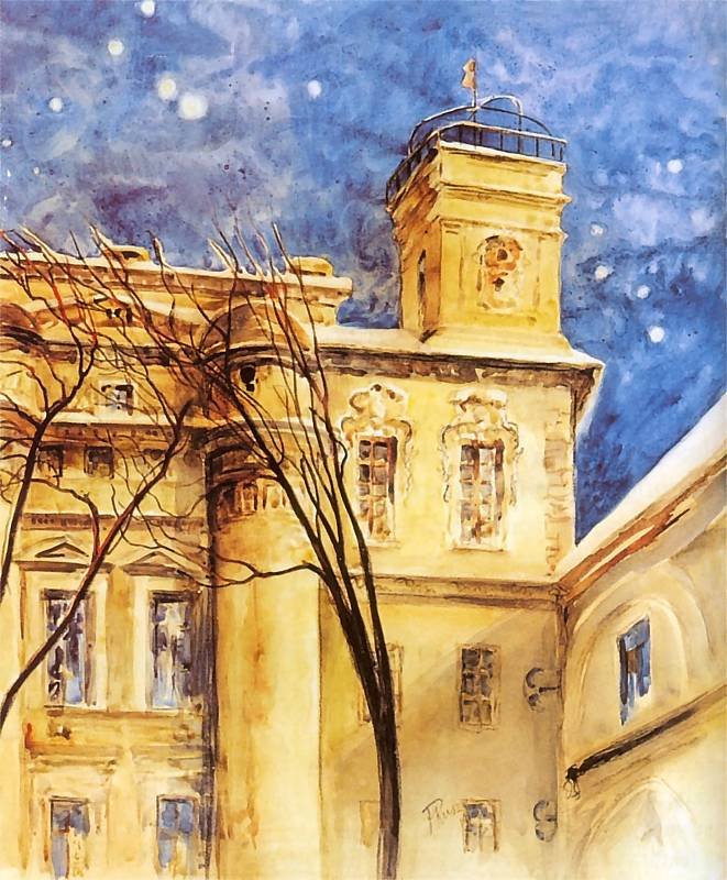 Astronomisches Observatorium der Universität Vilnius von Ferdynand Ruszczyc