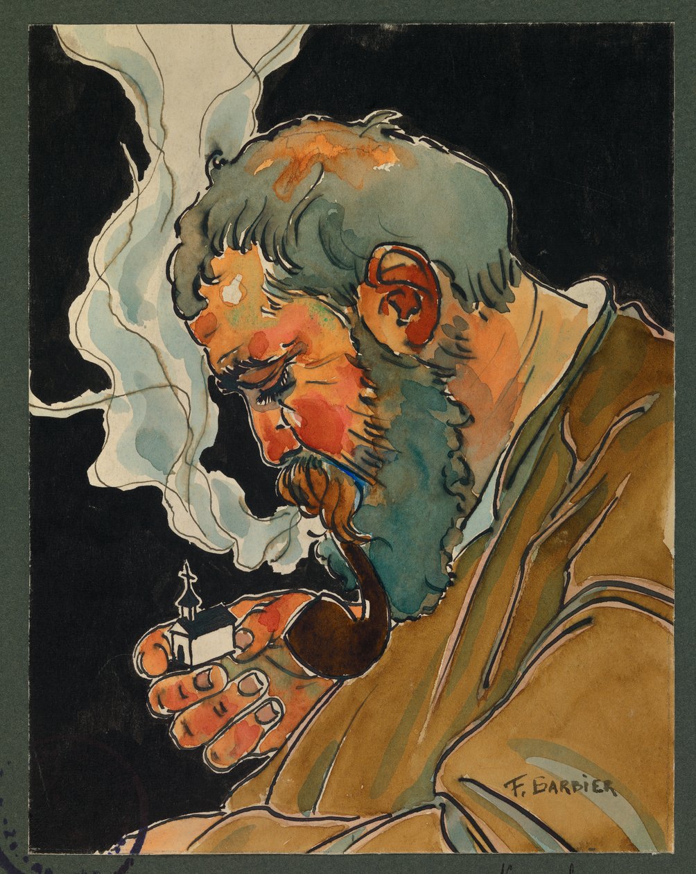 Gefangener Liard als Küster, Gustrow von Fernand Barbier