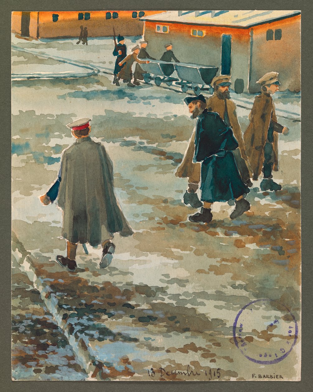 Die Corvee in Gustrow von Fernand Barbier