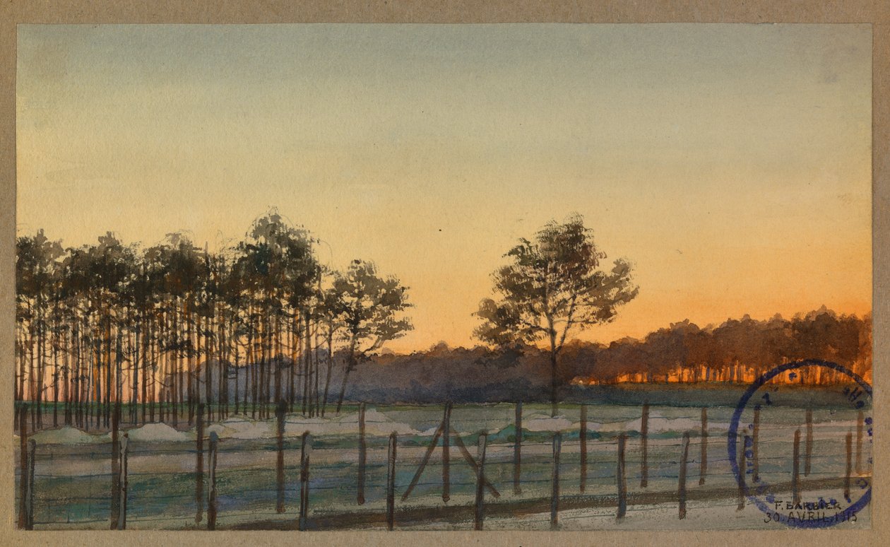 Blick auf den Tannenwald von Fernand Barbier