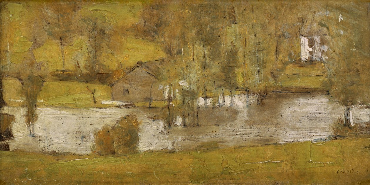 A Fosset; La Crue, 1881 von Fernand Khnopff