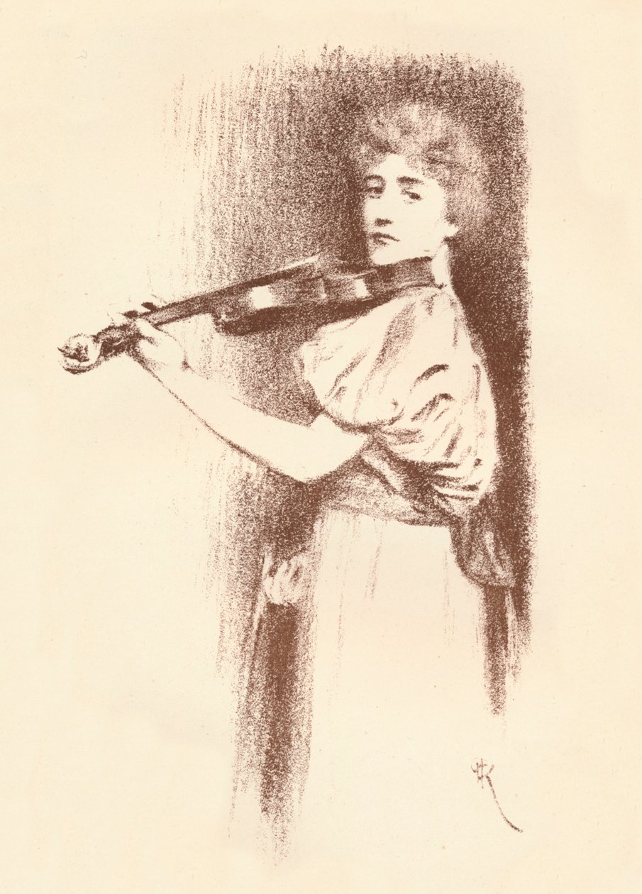 Ein Violinist, um 1898 von Fernand Khnopff