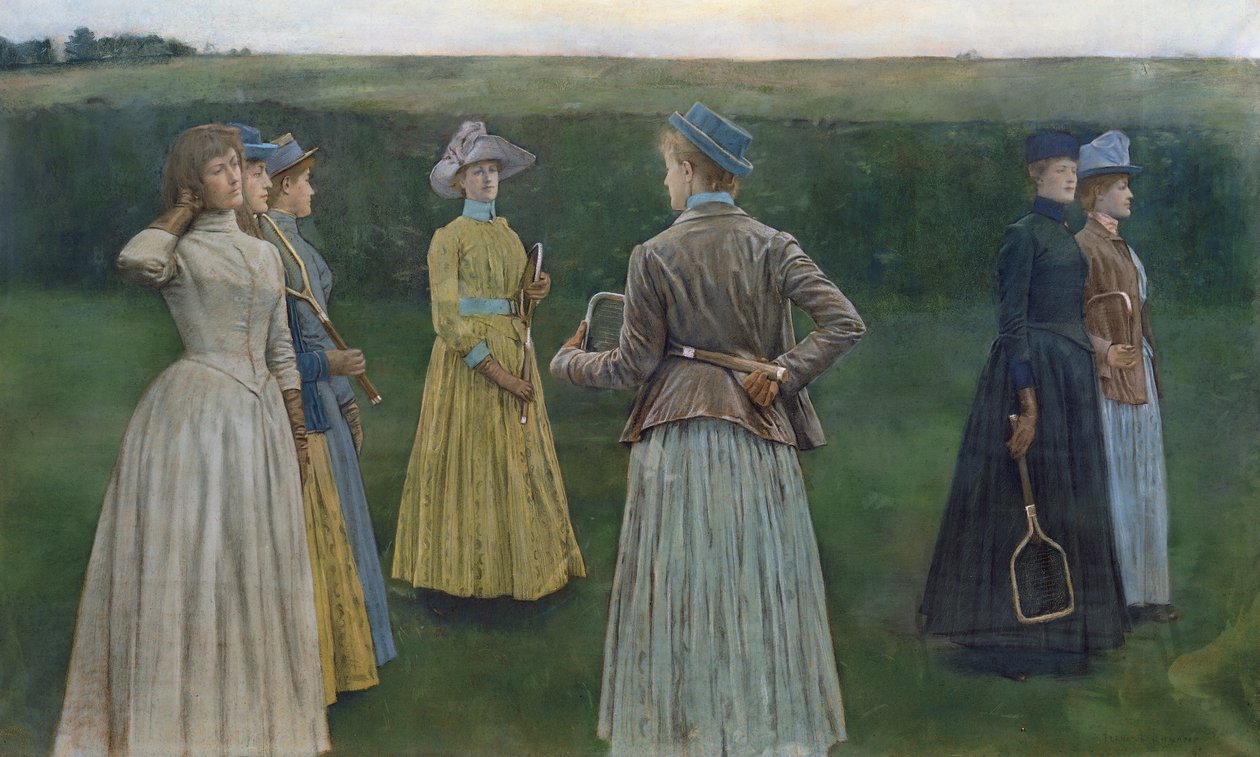 Erinnerungen (Rasen-Tennis) von Fernand Khnopff