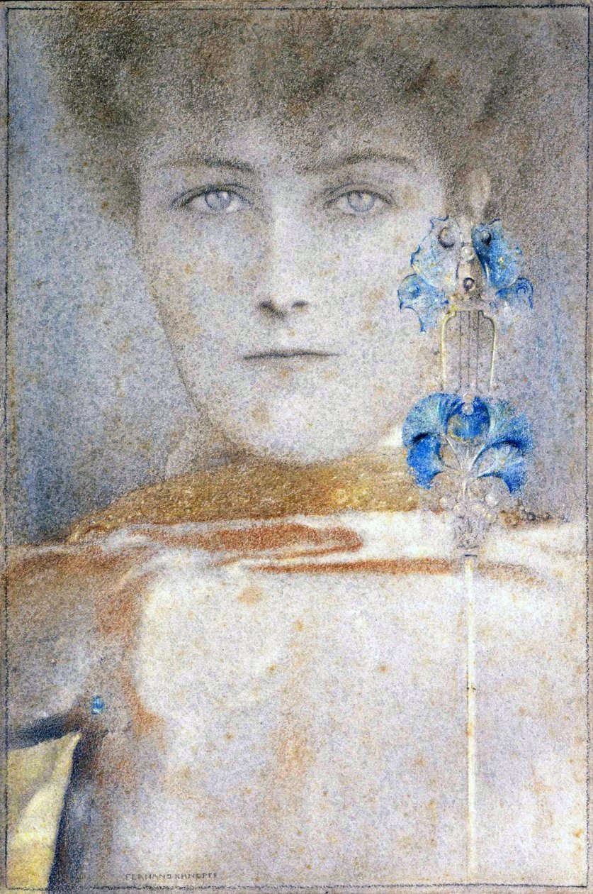 Weiße Maske von Fernand Khnopff
