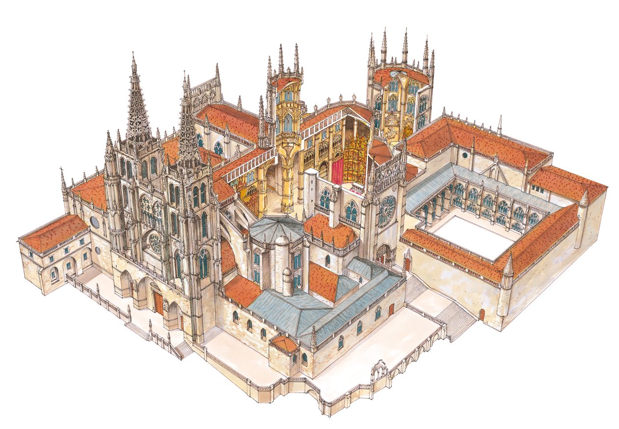 Kathedrale von Burgos, Spanien von Fernando Aznar Cenamor