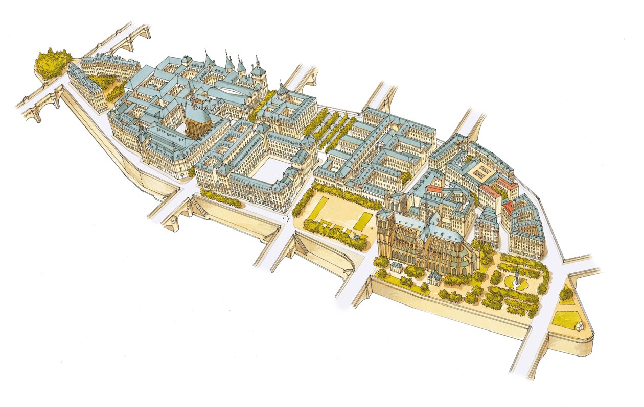 Île-de-la-Cité. Paris, Frankreich von Fernando Aznar Cenamor