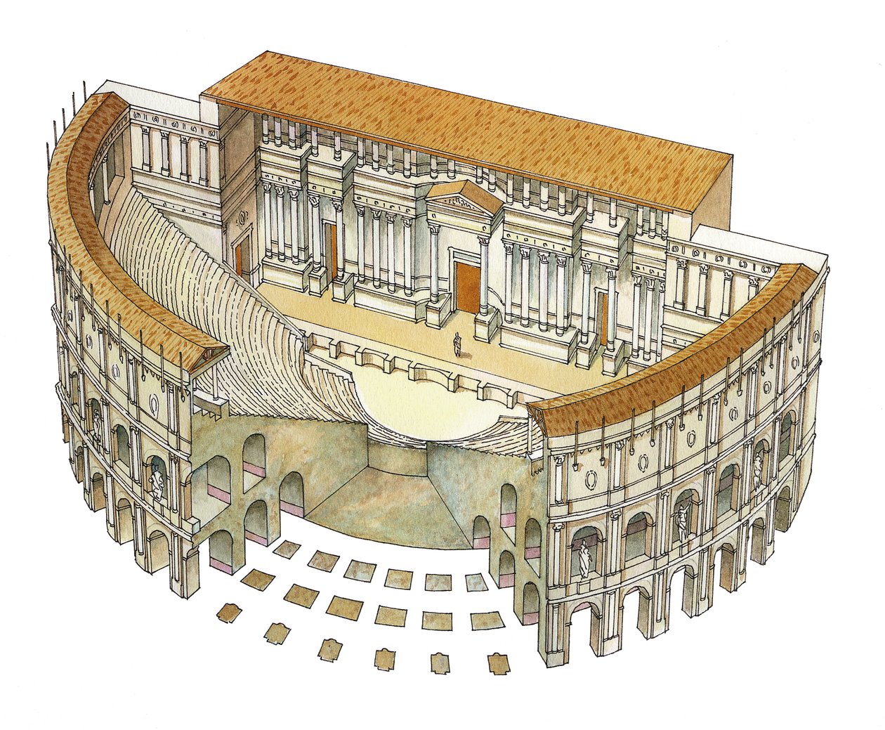 Römisches Theater von Fernando Aznar Cenamor