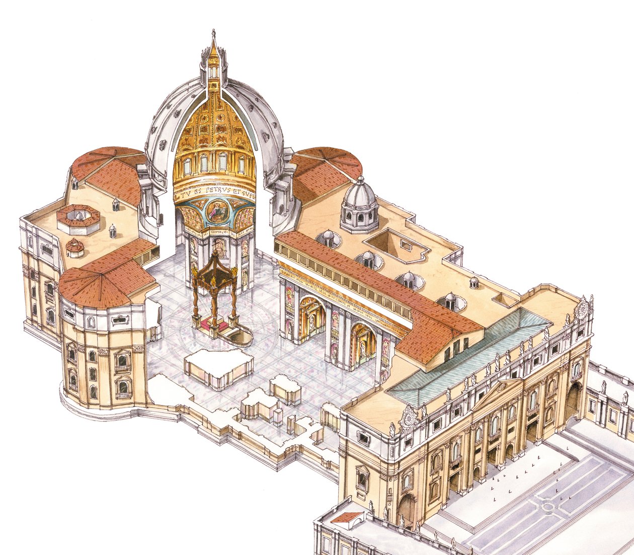 Petersdom. Vatikanstadt, Rom. Italien von Fernando Aznar Cenamor