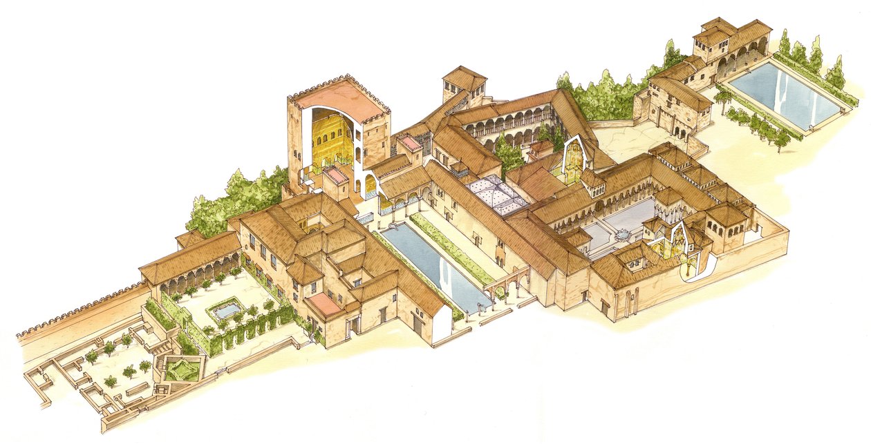 Alhambra, Granada, Spanien. Königliche Paläste von Fernando Aznar Cenamor