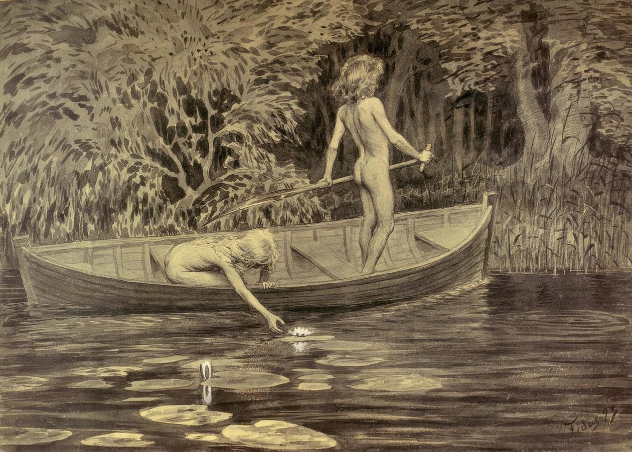 Wasserrosen von Fidus