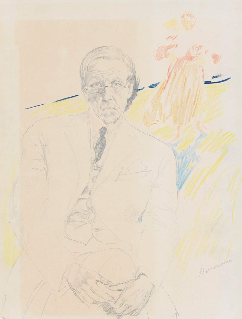 Selbstporträt von Filipp Andreyevich Malyavin