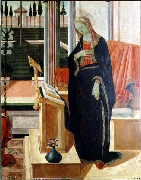 Verkündigung (Detail) von Filippino Lippi