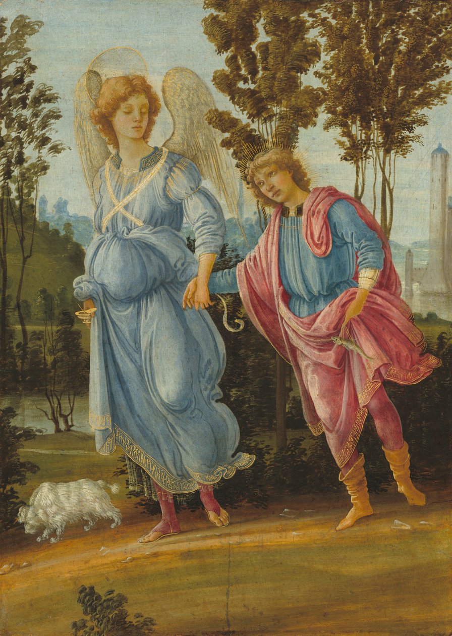 Tobias und der Engel von Filippino Lippi