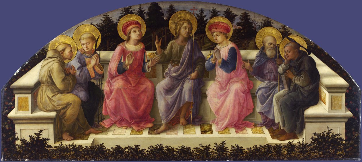 Sieben Heilige von Fra Filippo Lippi