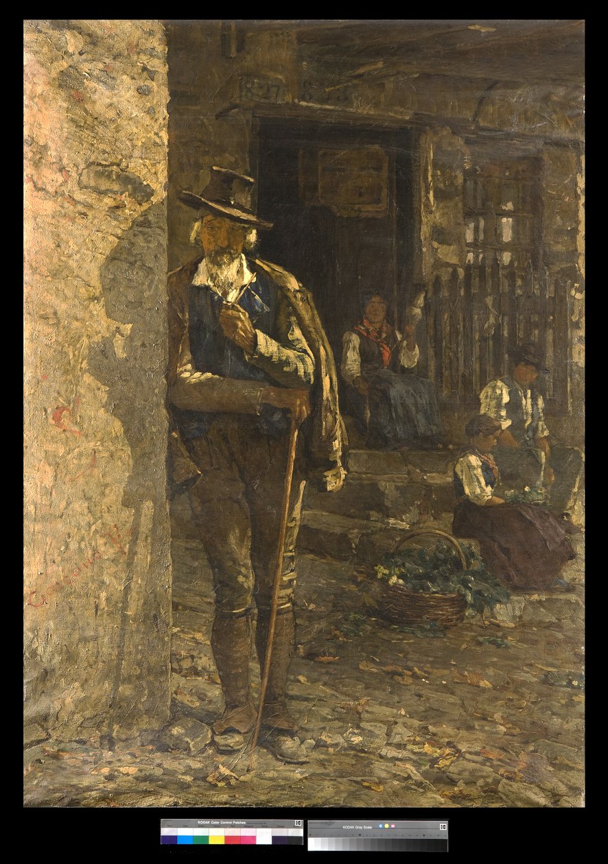 Bauernfamilie in der Region Venetien von Filippo Carcano