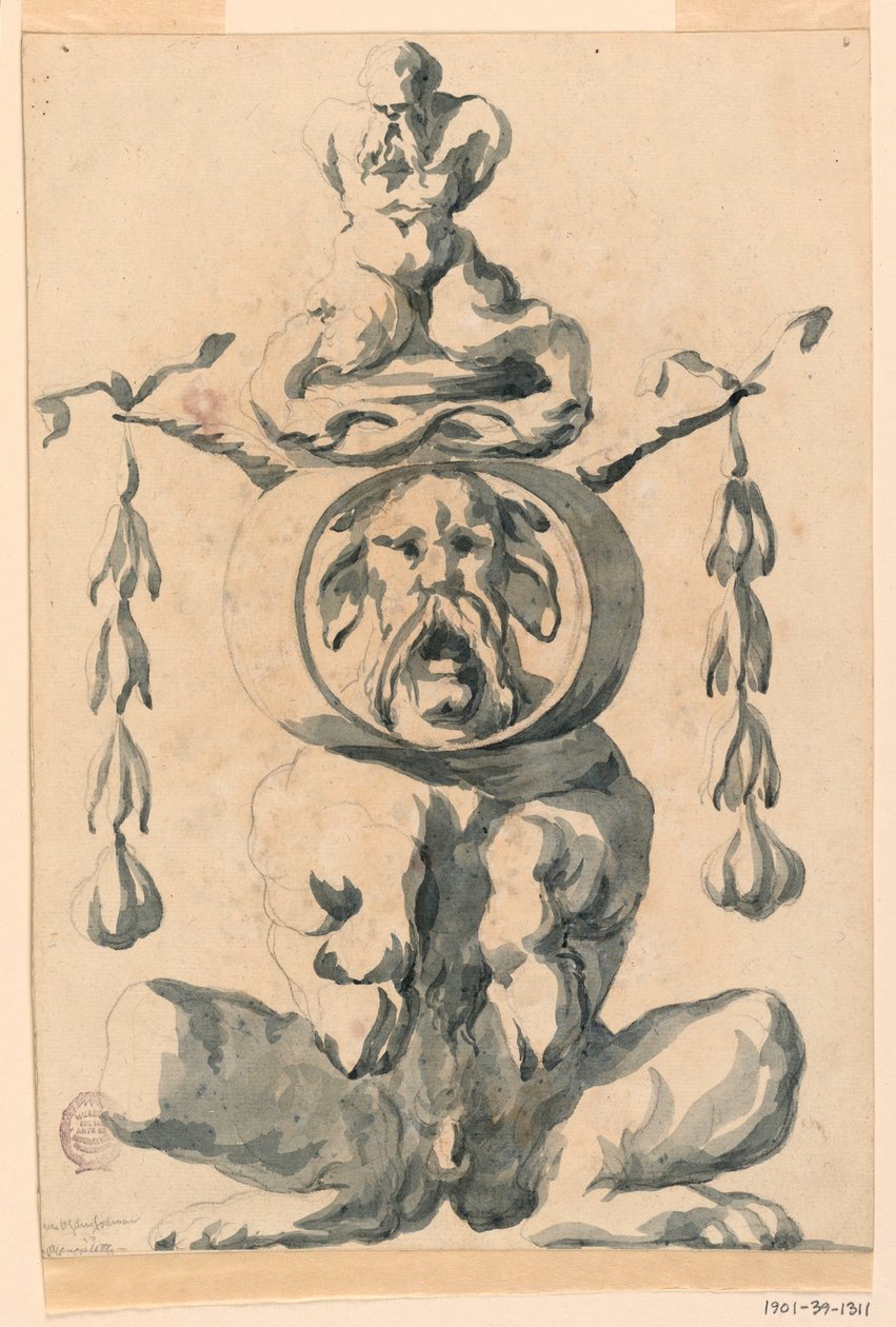 Groteske Figur von Filippo Marchionni