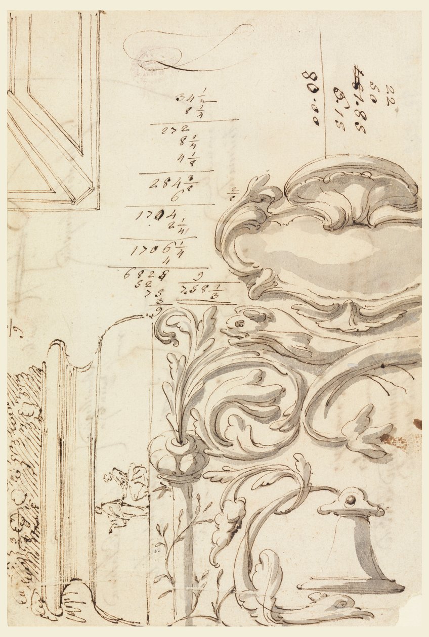 Skizzen, ca. 1750 von Filippo Marchionni