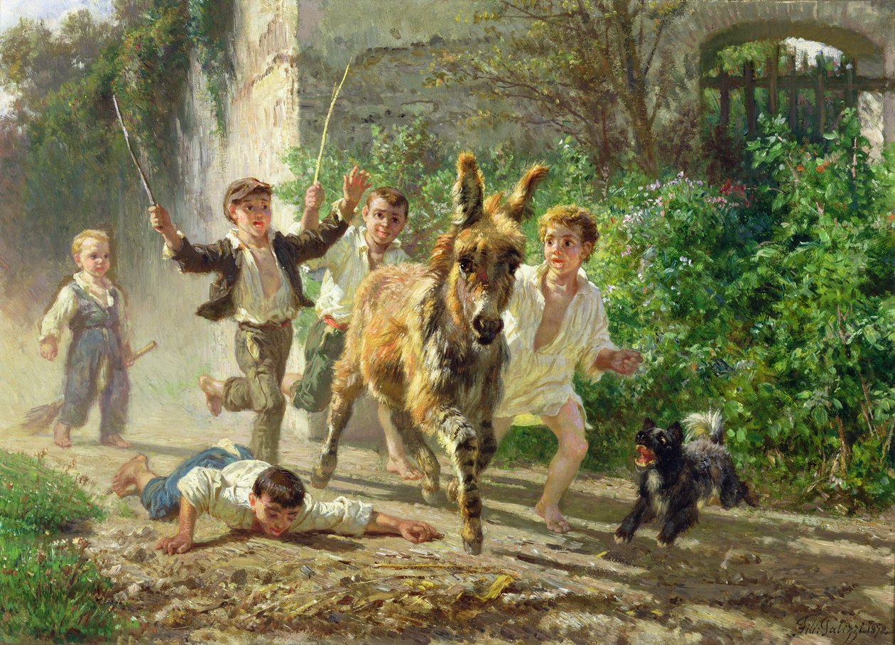 Die Straßenjungen von Filippo Palizzi