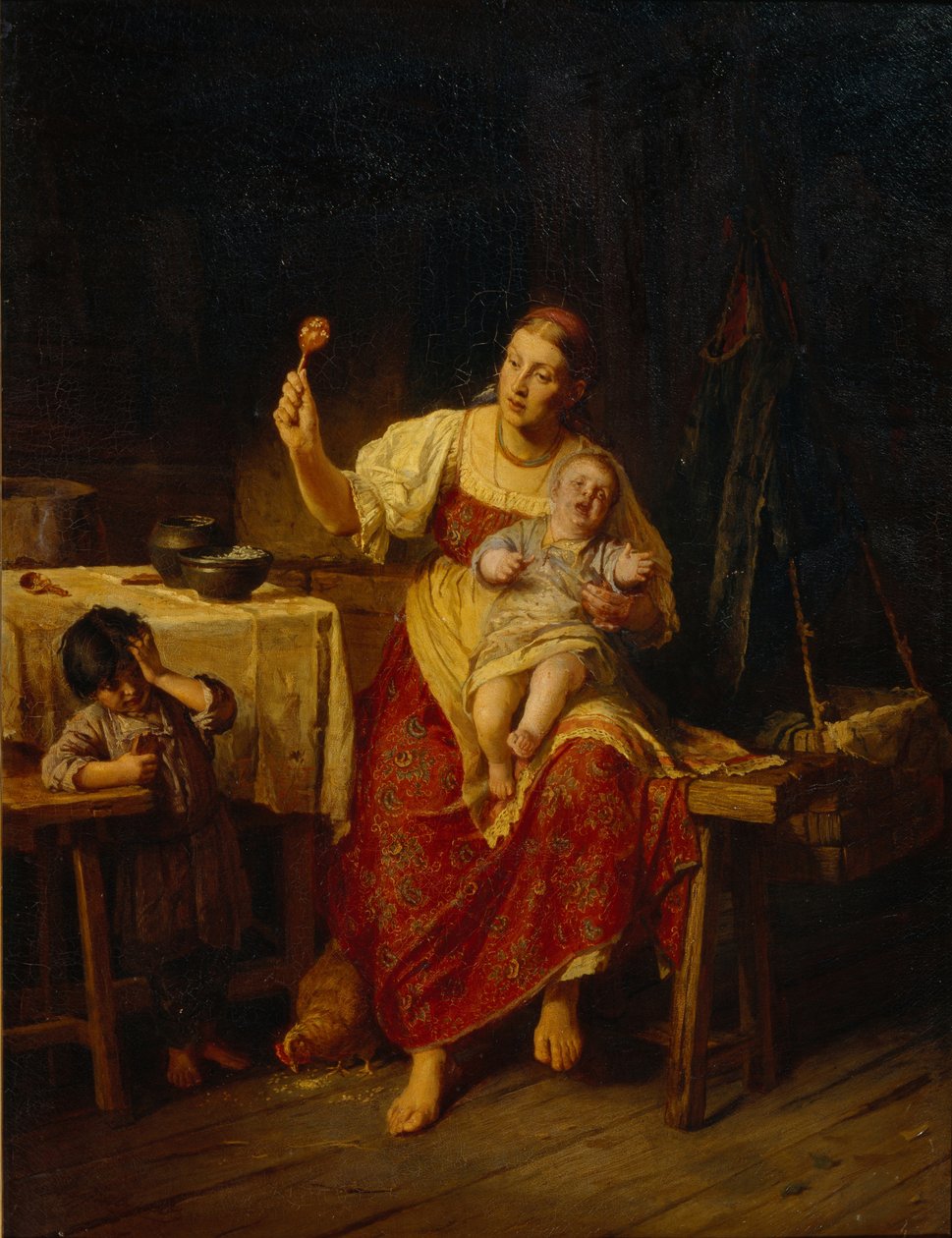 Die Stiefmutter, 1874 von Firs Sergeevich Zhuravlev