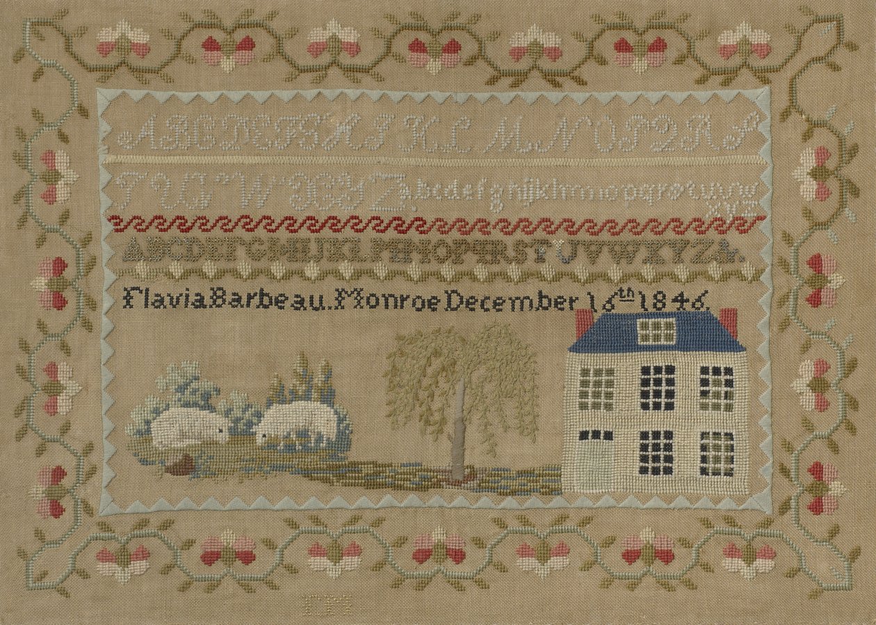 Stickmustertuch von Flavia Maria Barbeau