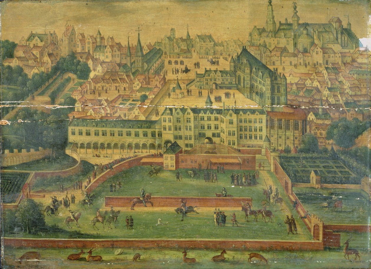 Ansicht des Königspalastes, Brüssel von Flemish School