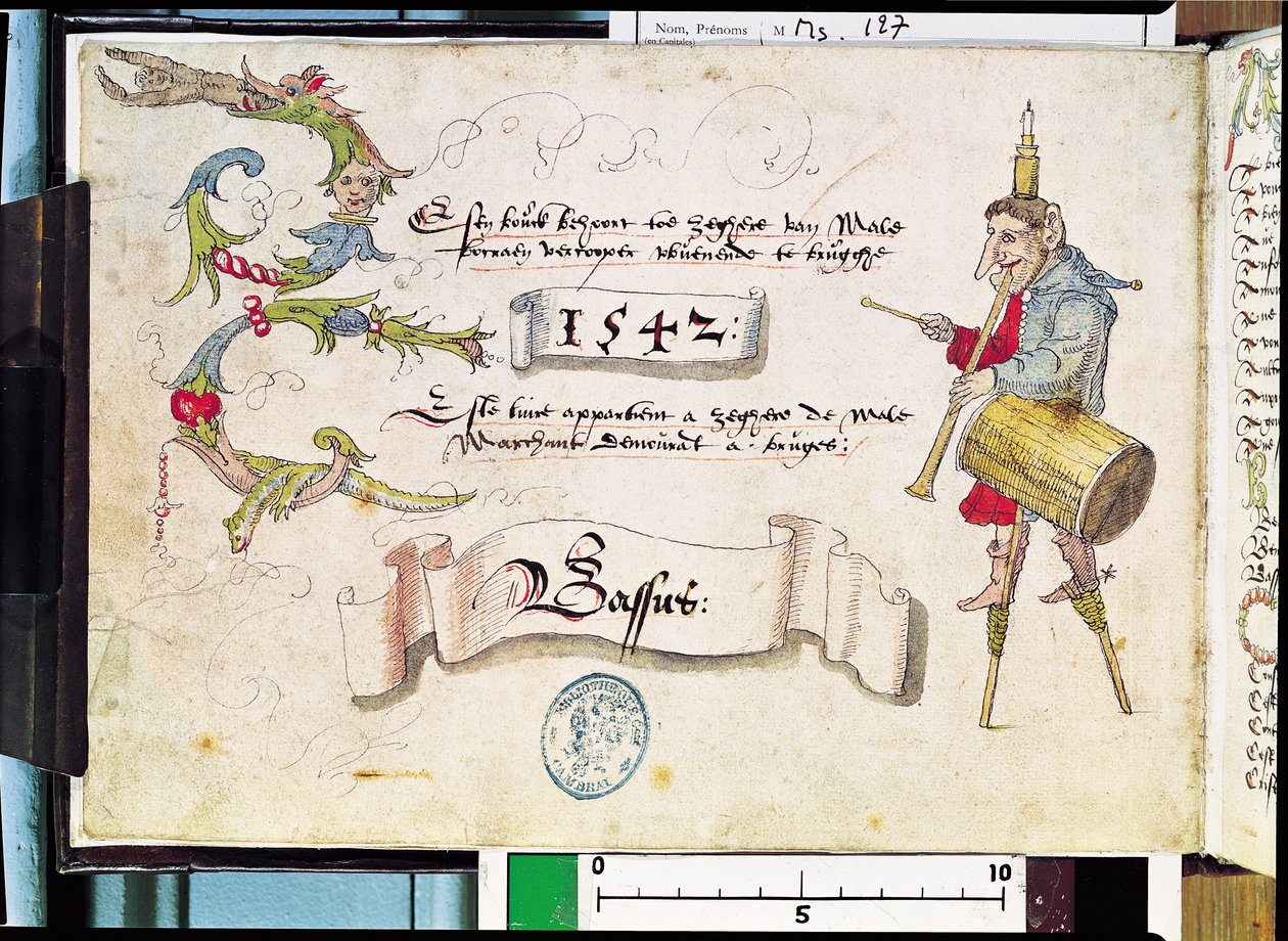 Ms 127 Frontispiz von 