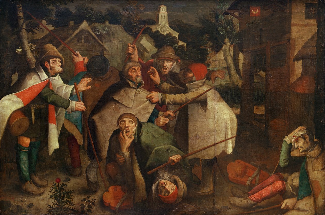 Der Kampf der Blinden, 1643 von Flemish School