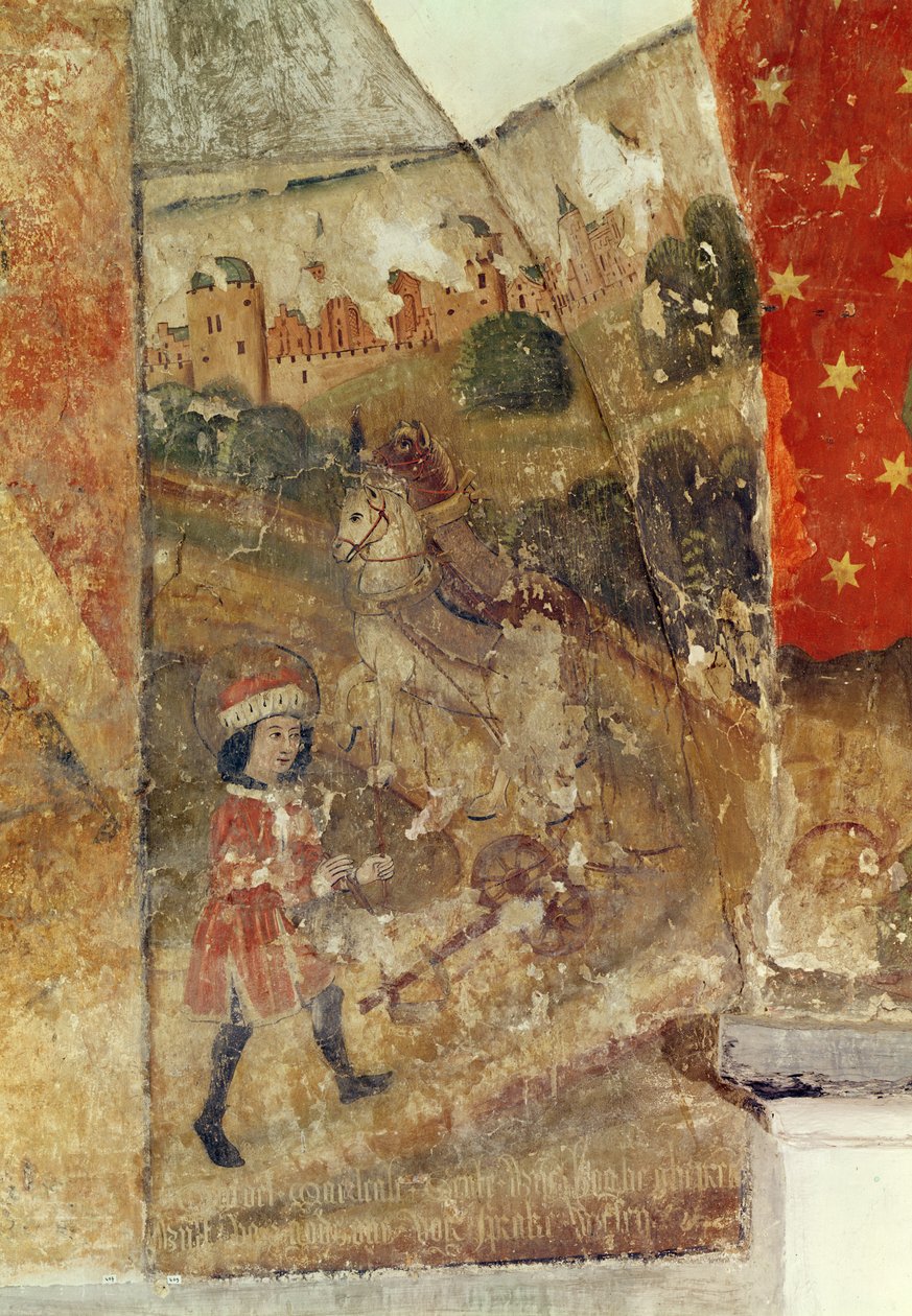 St. Guido, Wandgemälde aus der Krypta, ca. 1480-1540 von Flemish School