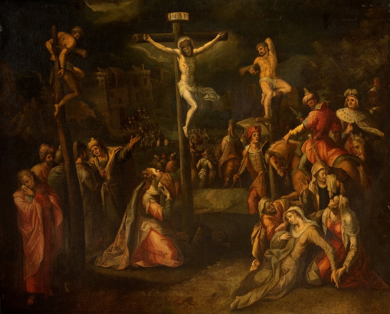 Die Kreuzigung, 1550?-1700 von Flemish School